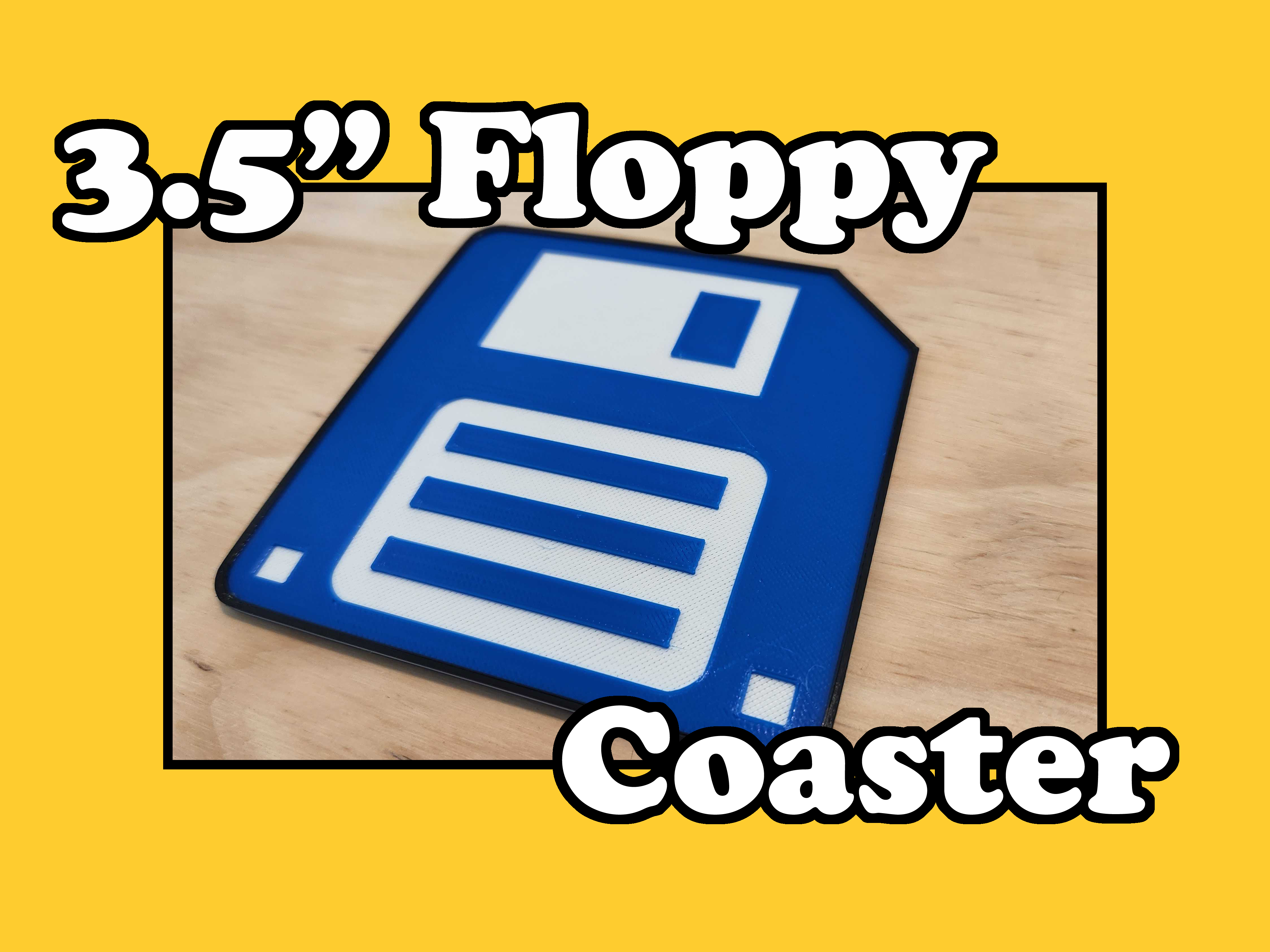 3.5" Floppy Coaster