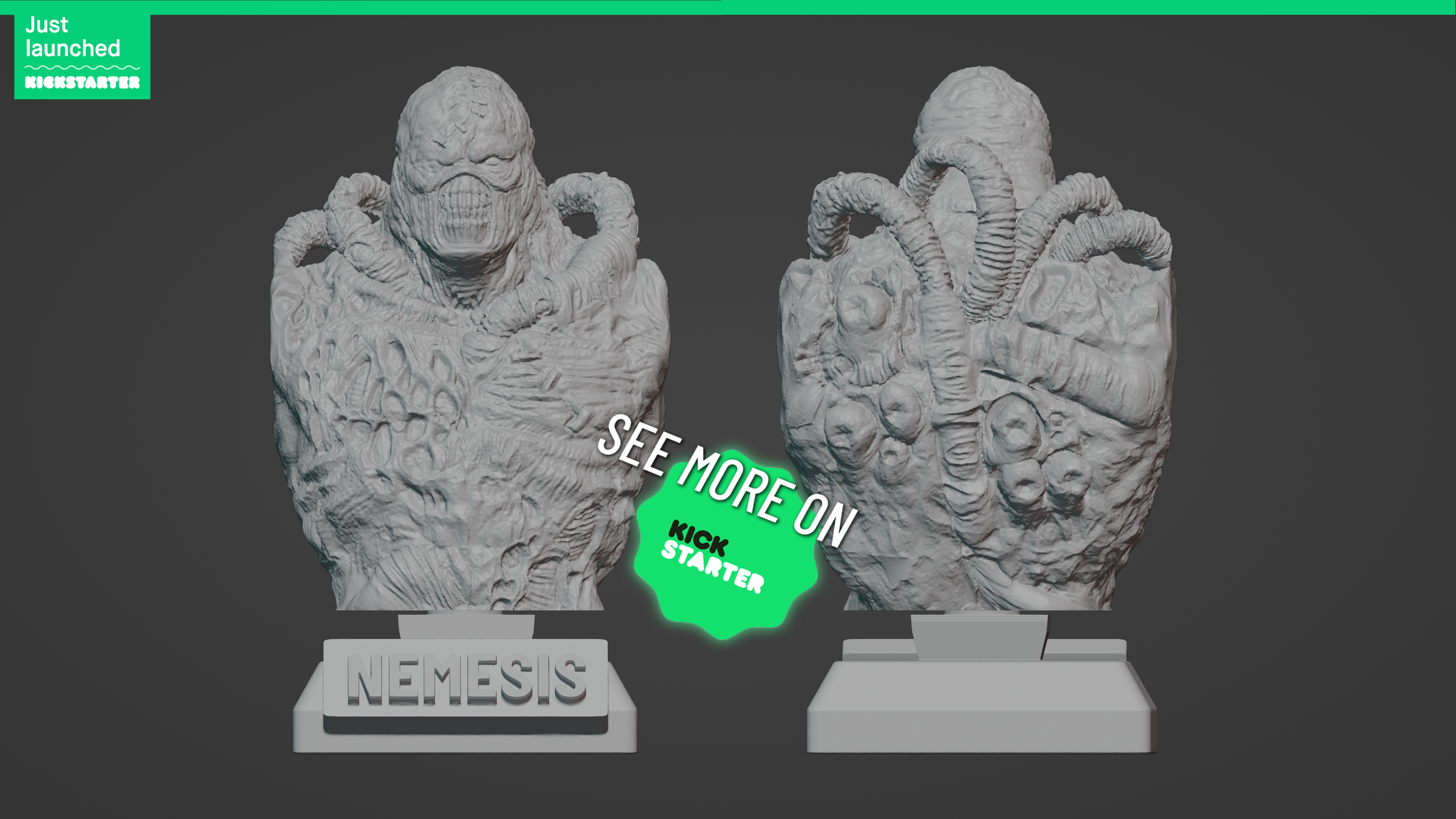 NEMESIS ULTRA-DETAILED SUPPORT-FREE BUST 3D MODEL
