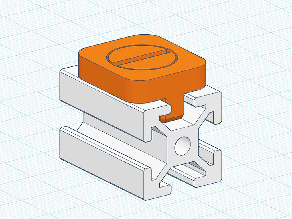 2020 T-Slot Extrusion Quick Fastener