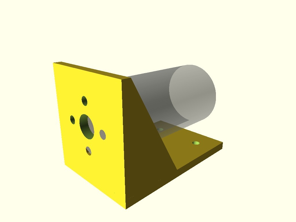 Miniatura 3 do modelo 3D Simple Motor Bracket