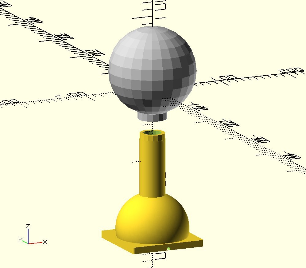 Miniatura 4 do modelo 3D Spherical IoT-lamp 2