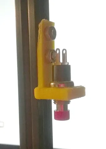 MakerBeam push button holder