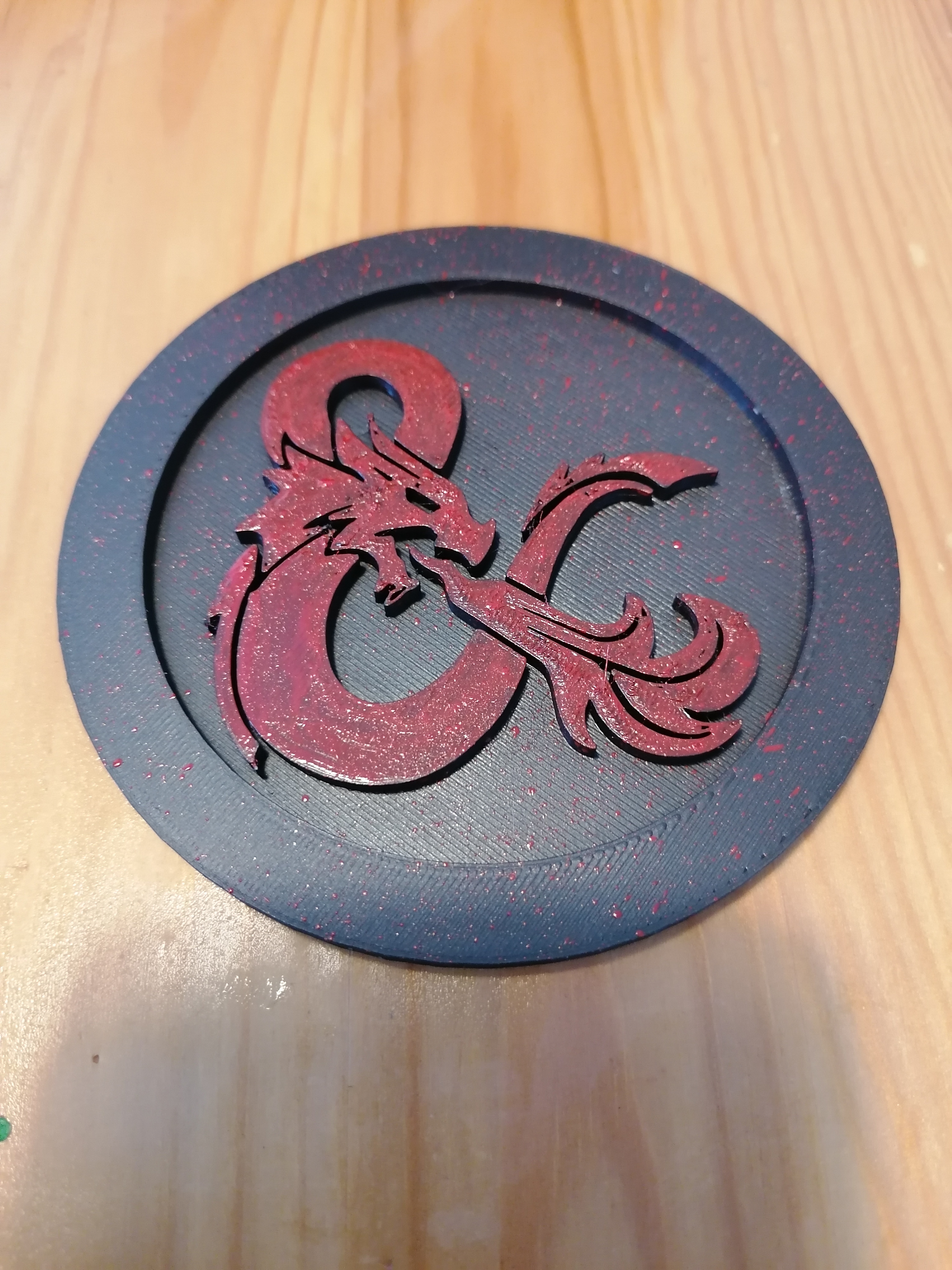 Dungeons and Dragons Logo Coaster (dnd, d&d)