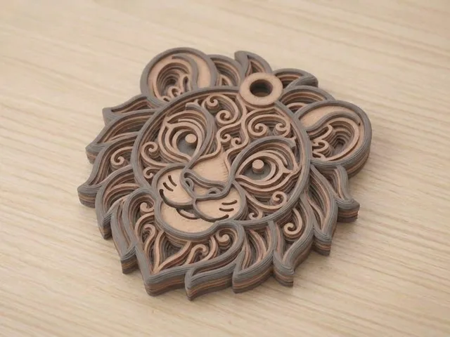 Lion Medallion keychain