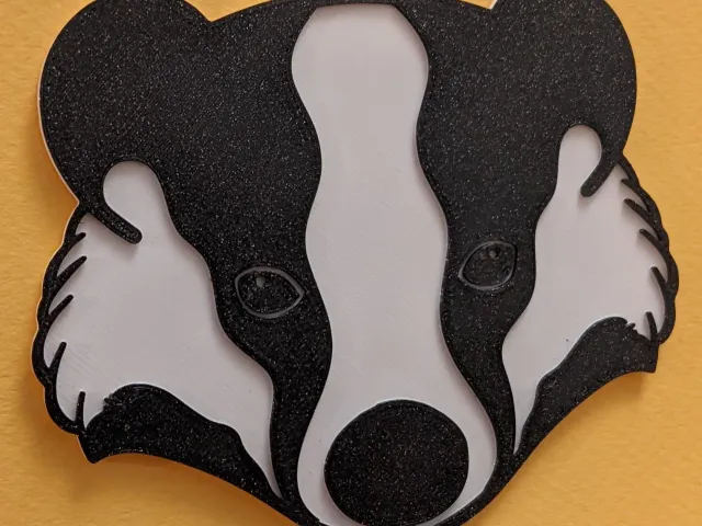 Badger Coaster / Card / Decoration