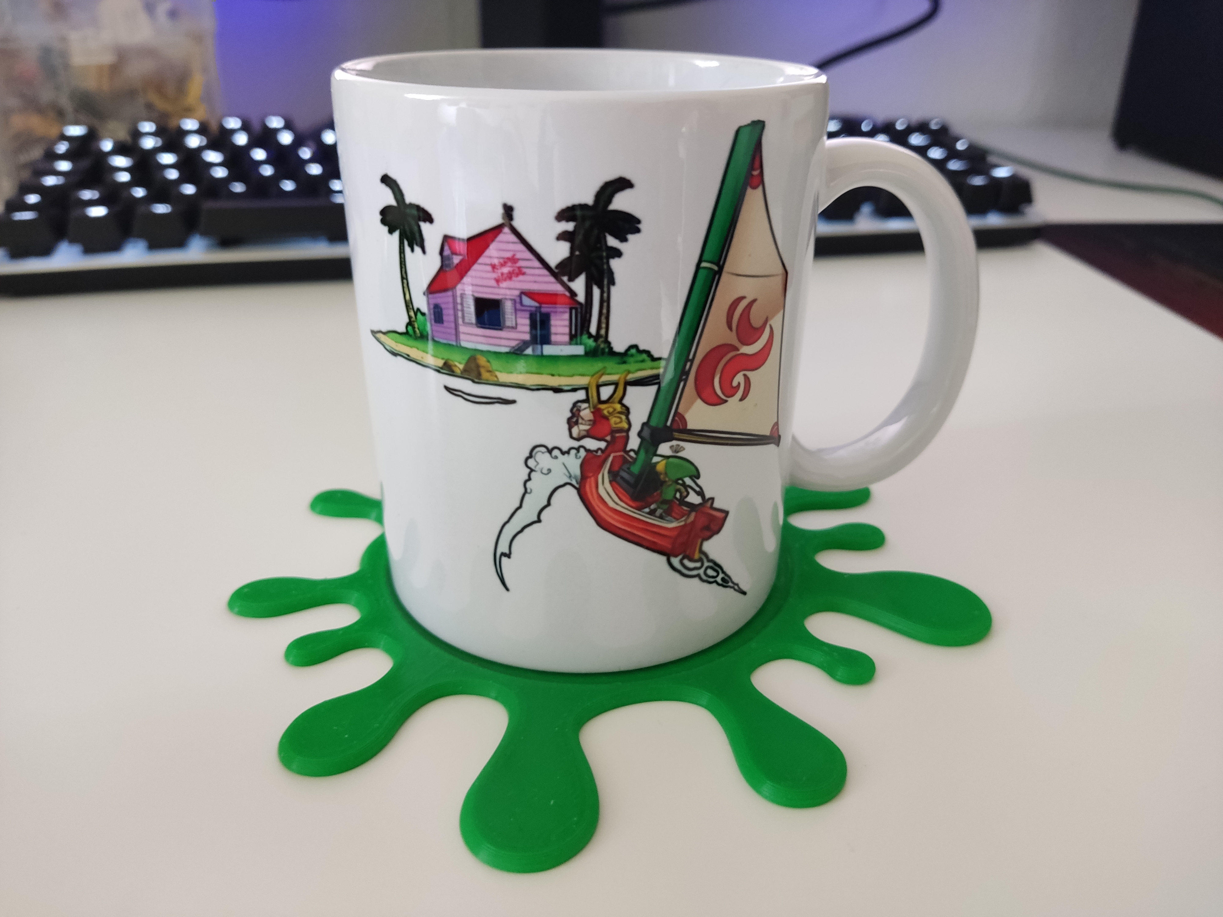 Splatoon Coaster - Inkdrop shaped