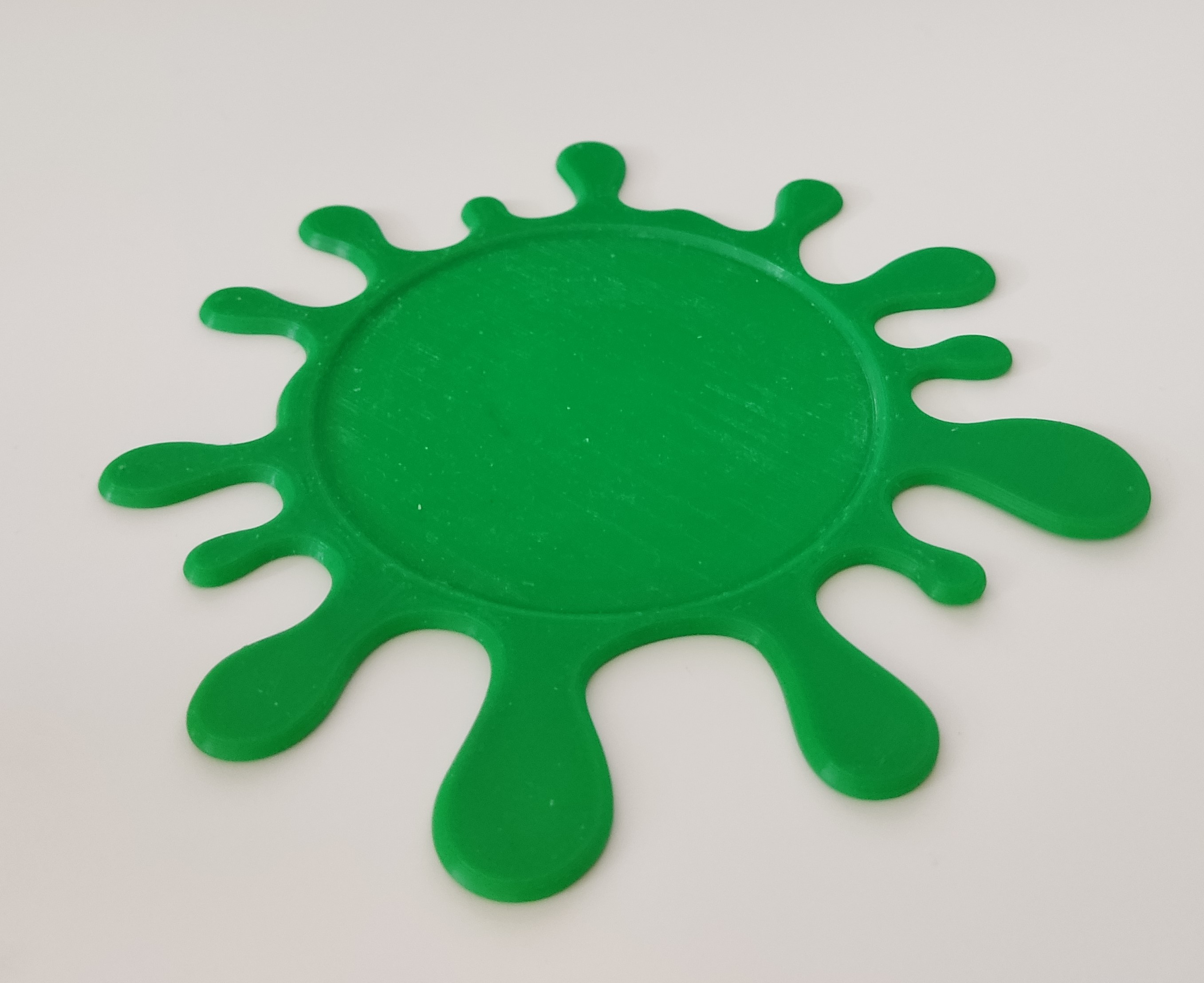 Miniatura 2 do modelo 3D Splatoon Coaster - Inkdrop shaped