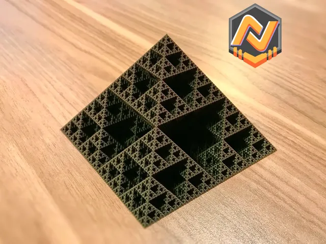 Spiral Vase Mode Sierpiński Pyramid