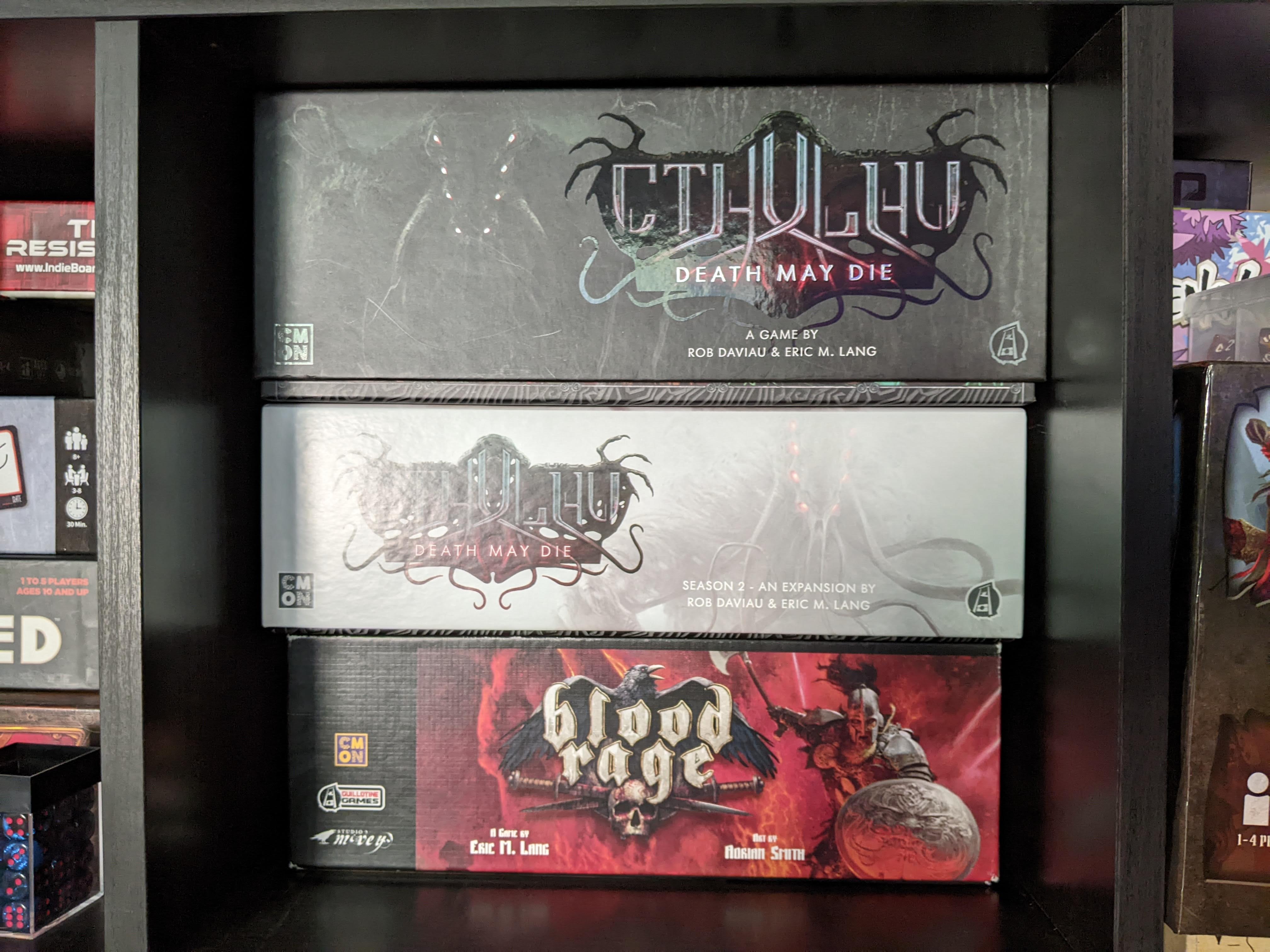 REMIX Cthulhu Death May Die - Retail Boxes Inserts SLEEVED CARDS (holds  Season 1, 2, Goat, Yog) by gameyspirits, Download free STL model