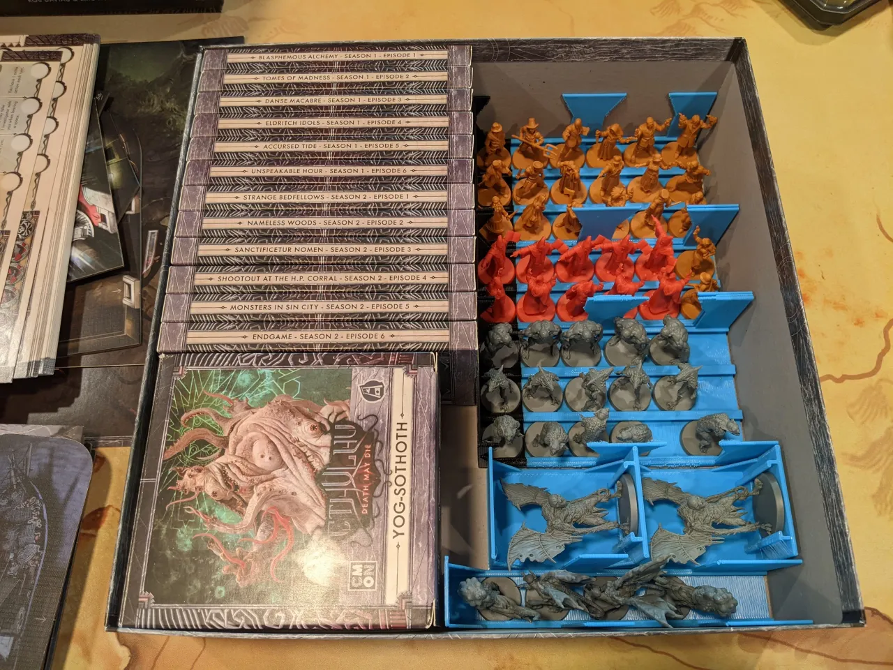REMIX Cthulhu Death May Die - Retail Boxes Inserts SLEEVED CARDS (holds  Season 1, 2, Goat, Yog) by gameyspirits, Download free STL model