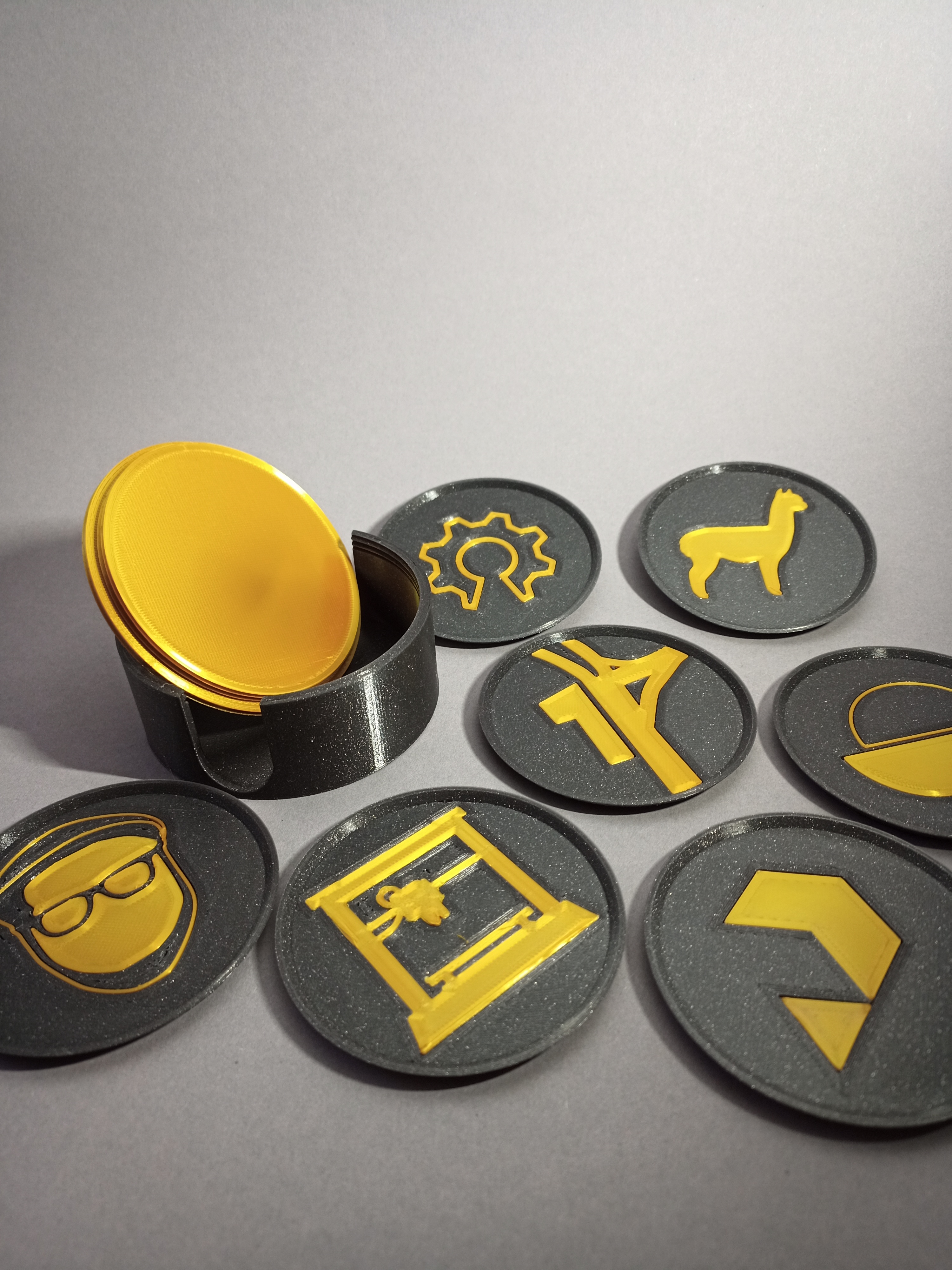 Prusa 10 Years Anniversary Coasterset (for single extruders, no mmu needed)