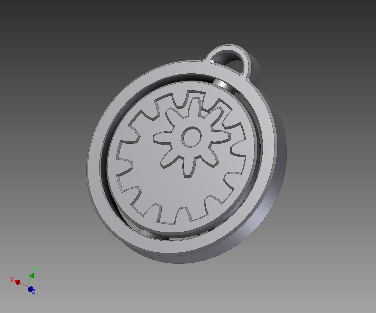FIDGET SPINNER KEYCHAIN WITH MOVING GEARS by biketiger | Download free ...