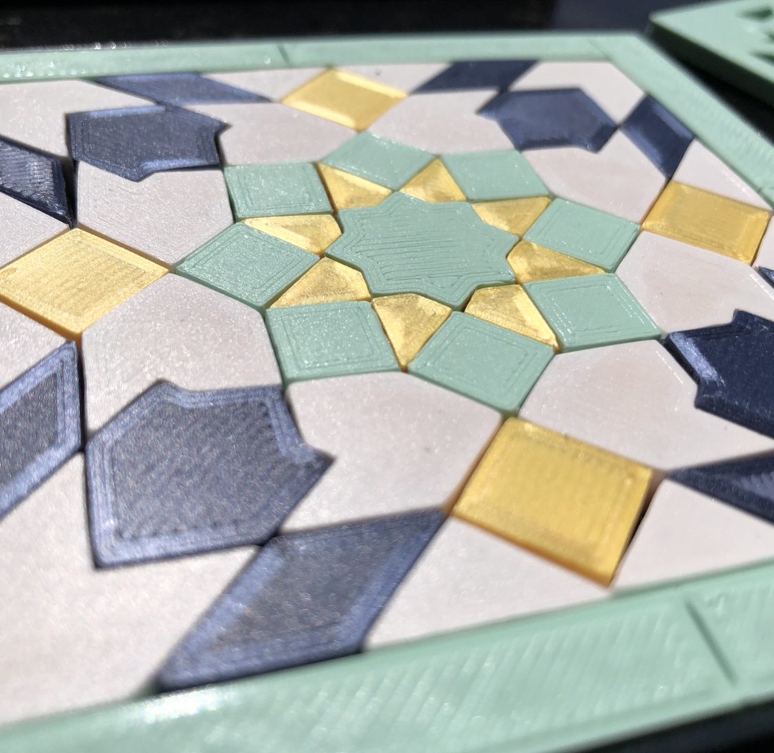 Zellij Moroccan Tile Coaster - MMU & Multipart