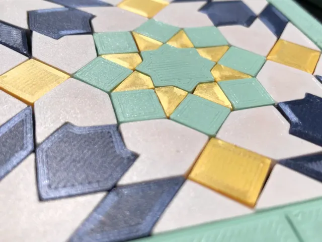 Zellij Moroccan Tile Coaster - MMU & Multipart