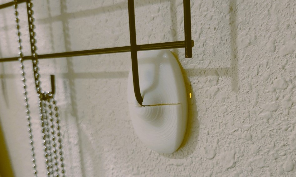 Wall Mount for curved wire hooks