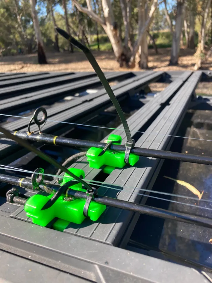 Roof Rack Fishing Rod Holder by GCarr, Download free STL model