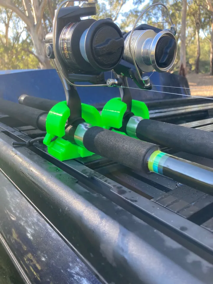 Roof Rack Fishing Rod Holder by GCarr, Download free STL model