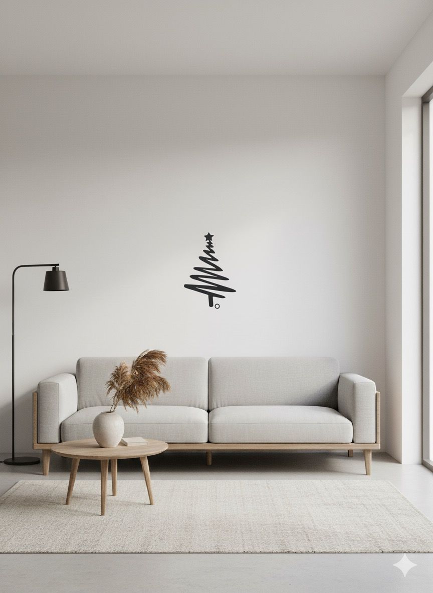 Adorno árbol pared navidad