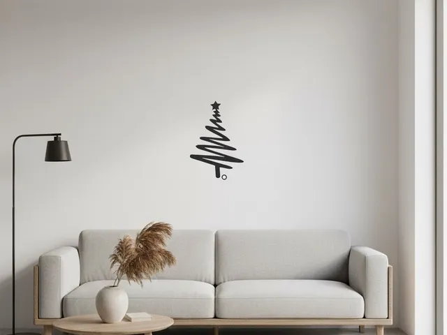Adorno árbol pared navidad