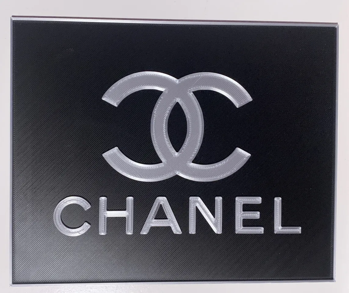 Logo Chanel by Loic3ds, Download free STL model