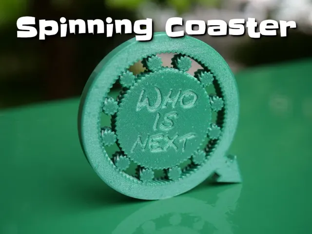 Print-in-place Spinning coaster