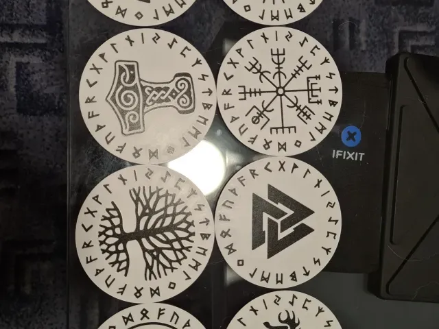 Viking style coasters