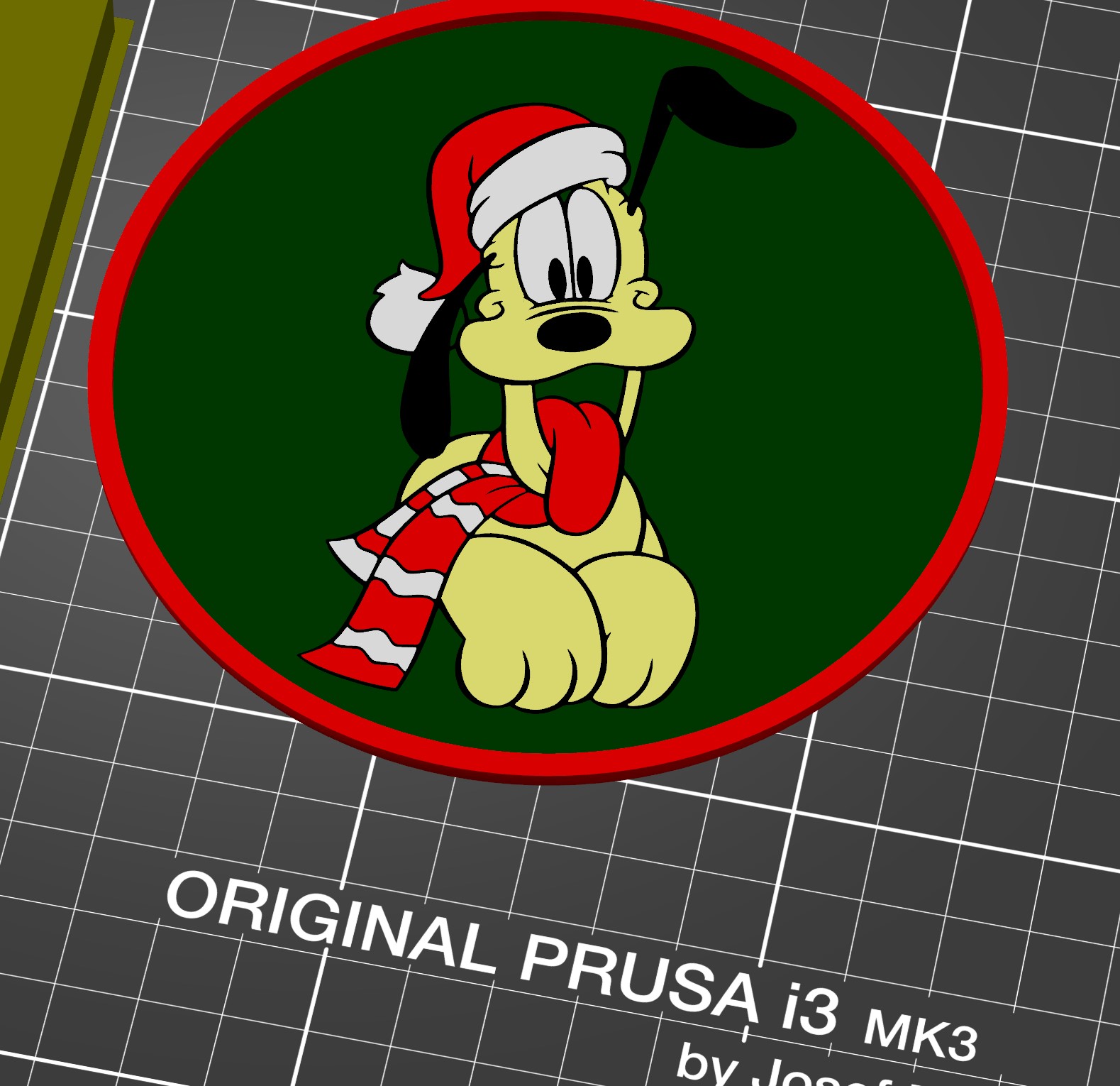 Pluto Christmas Coaster