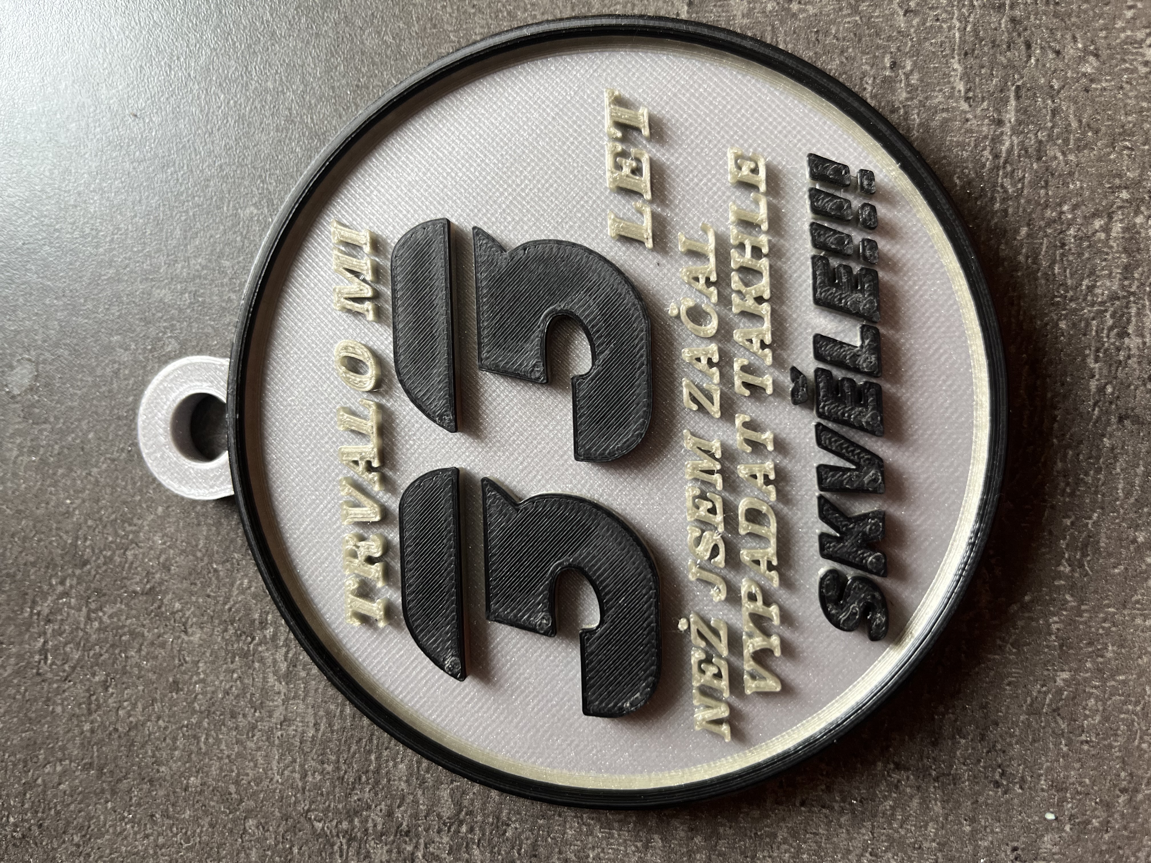 33, 40, 50 birthday medal