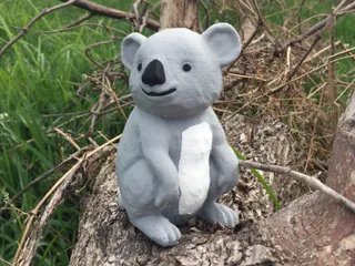 3D Baby Koala Girl Shadow Box Gráfico por PinkdirectionArt