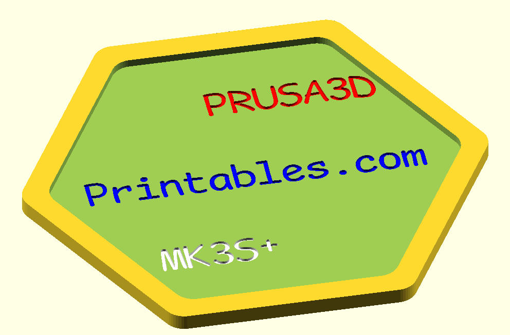 Customizable OpenSCAD Coaster