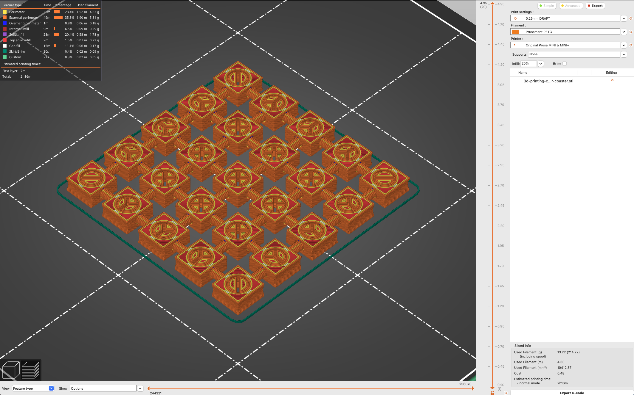 Miniatura 7 do modelo 3D Square Coaster
