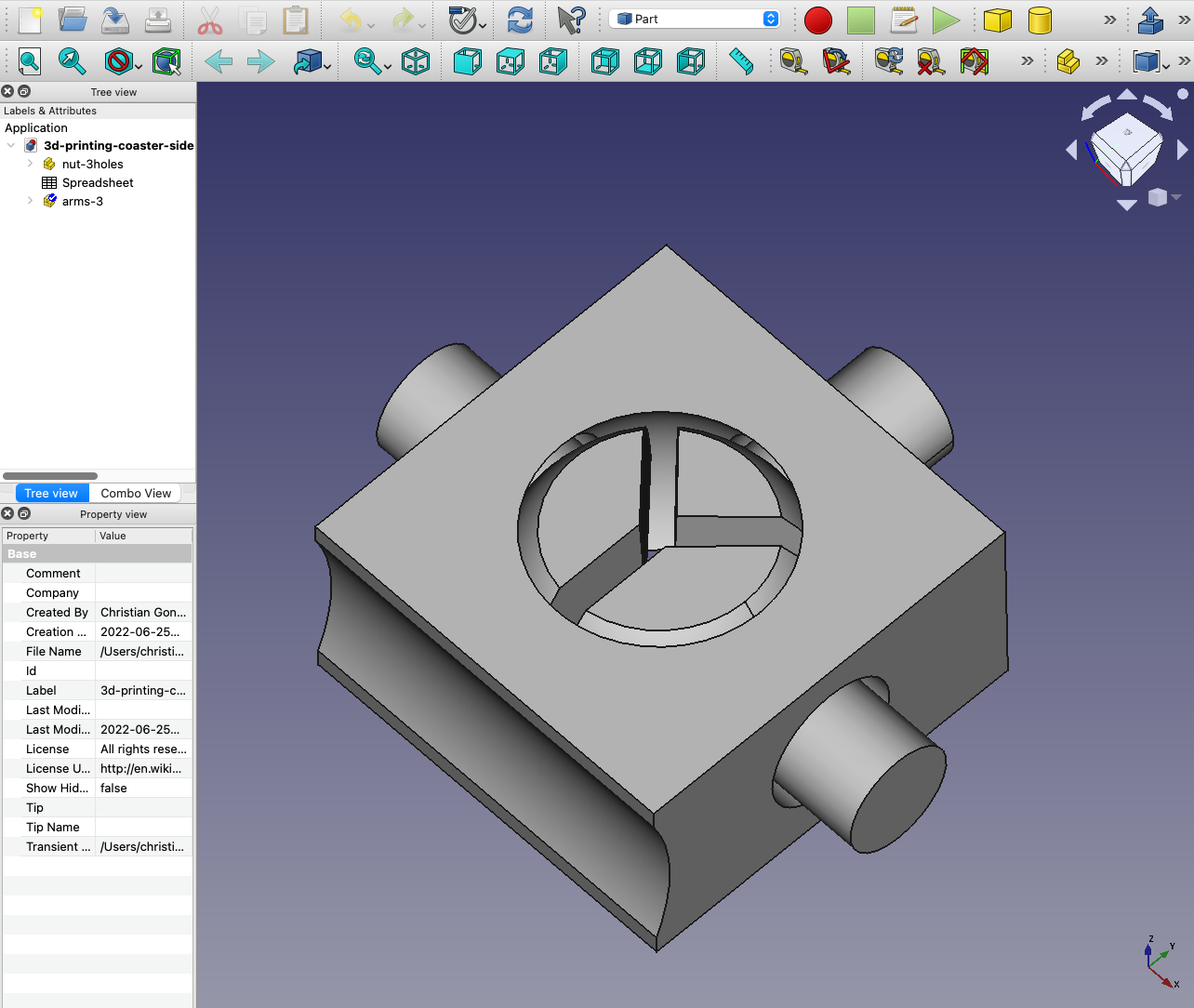 Miniatura 10 do modelo 3D Square Coaster