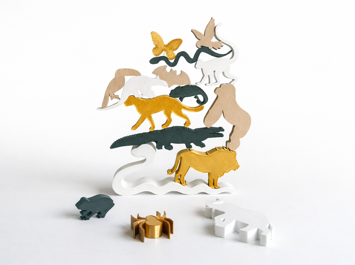 Jungle Animal Balancing & Stacking Game