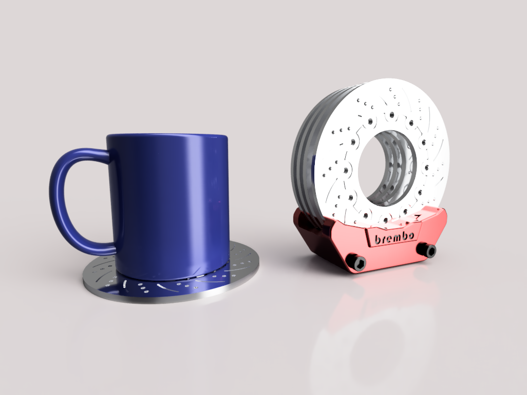 Disc Brake Coaster Set