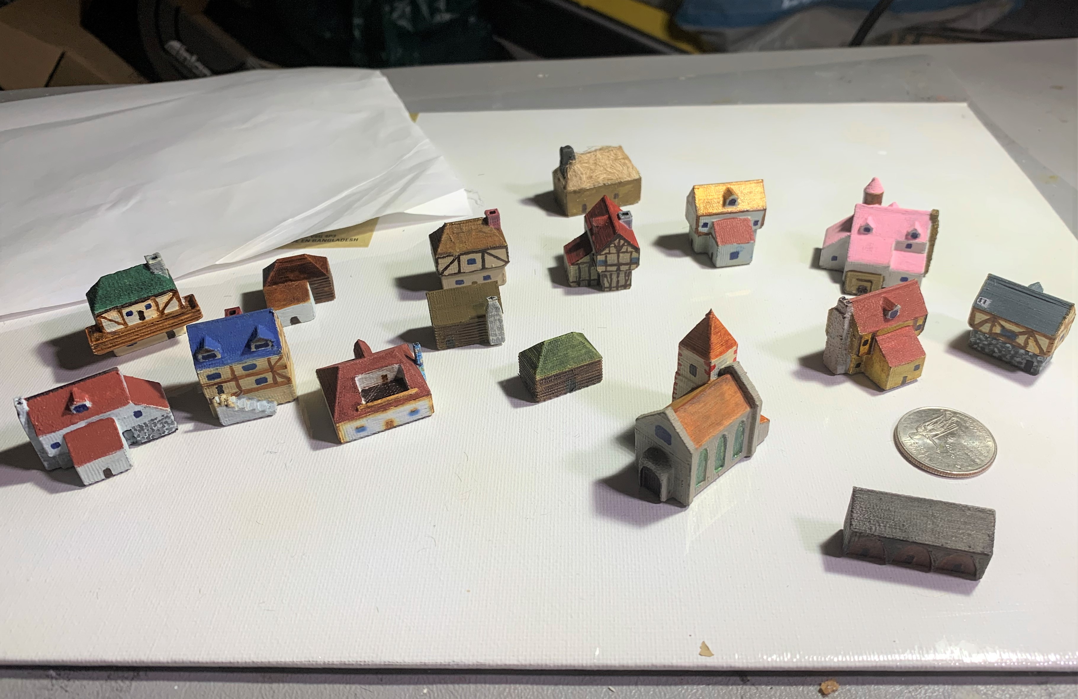 Miniature Medieval Homes and Buildings