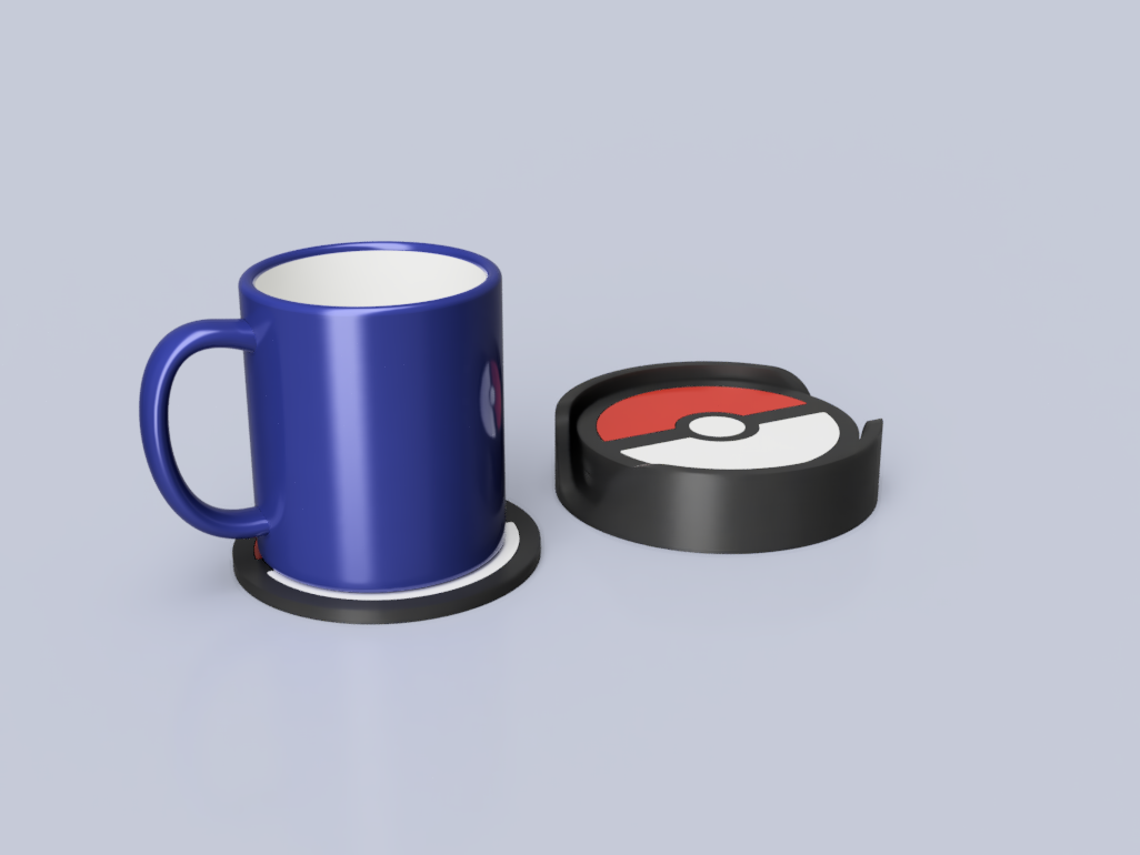 Pokeball Coaster and holder Pokemon