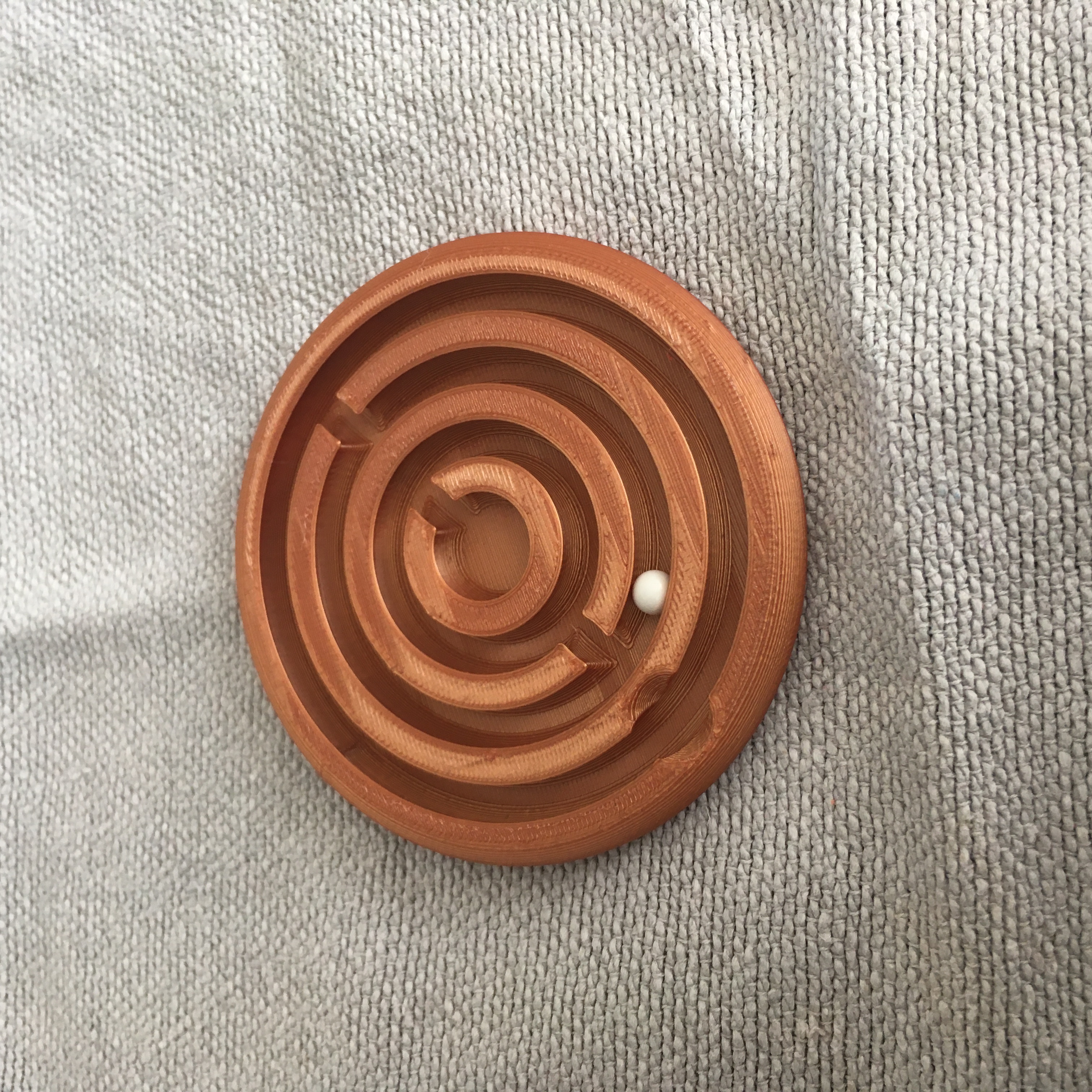 A ball in the labyrinth