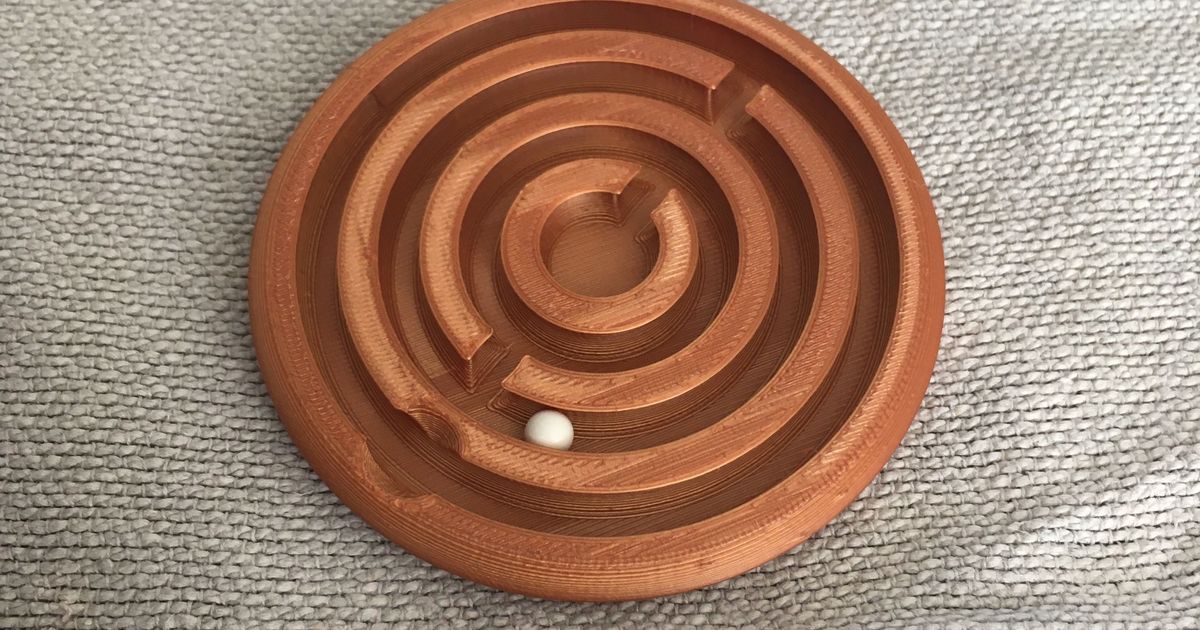 A ball in the labyrinth by SHR3D.eu Download free STL model