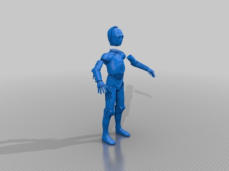 Miniatura 2 do modelo 3D C3PO Model