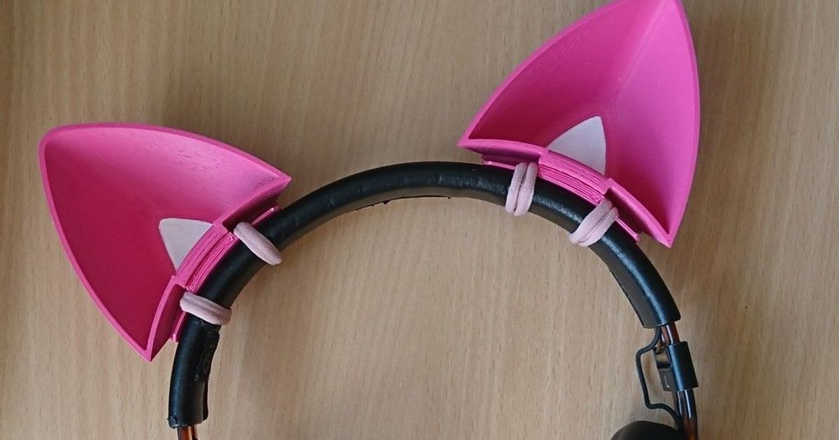 Cat Ears for Headphones by Nannk Download free STL model