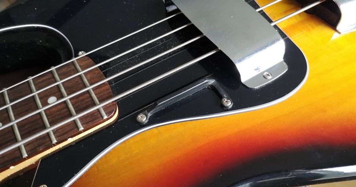 Custom Jazz Bass Thumb Rest by Jason Download free STL model