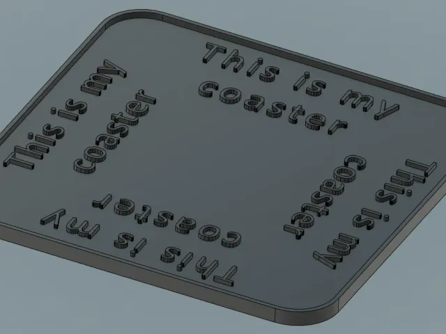 Square coaster