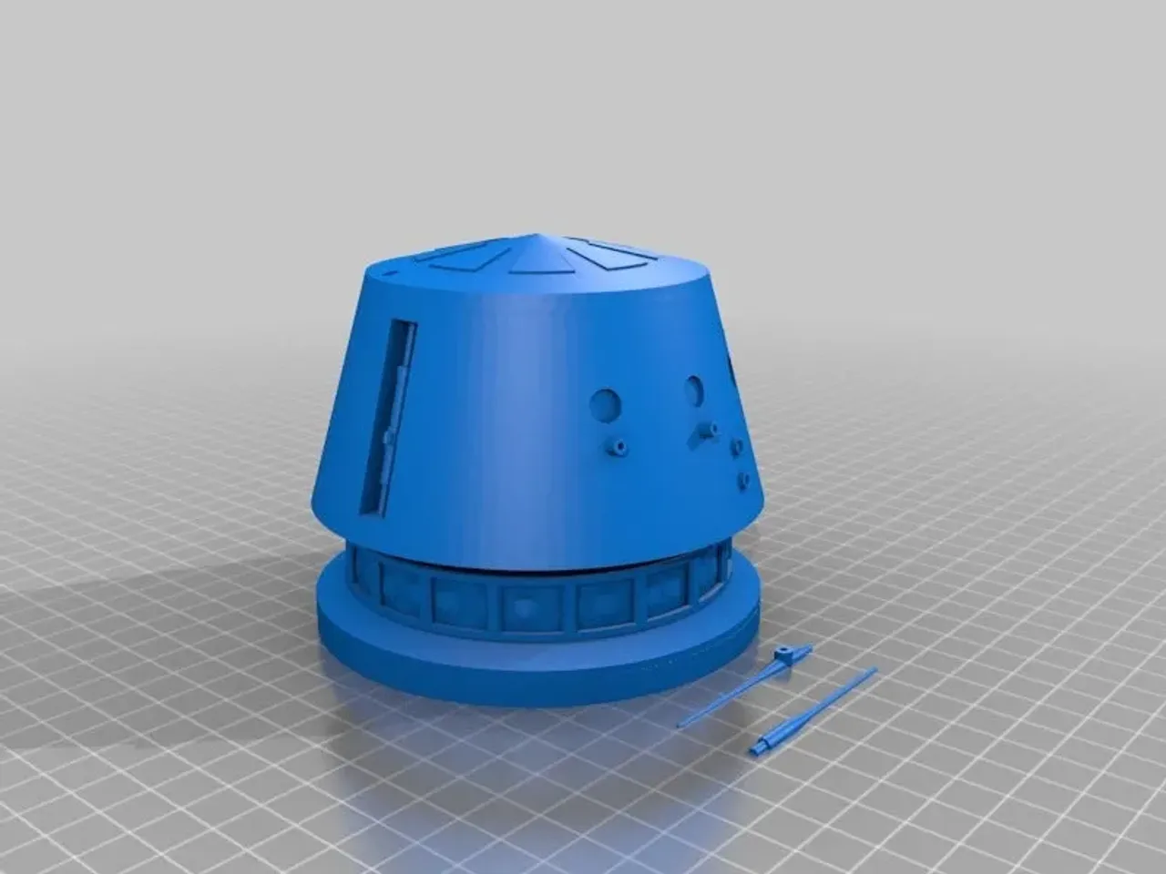 R5D4 Head for USWaterRockest Body by Jace1969 | Download free STL model ...