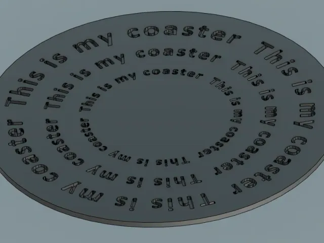 Round coaster