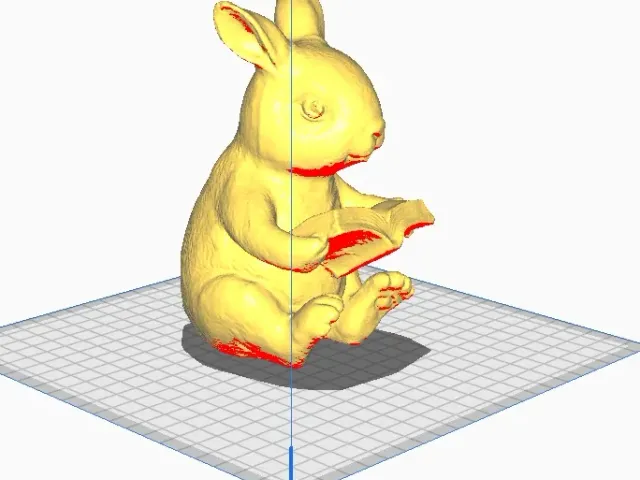 Cute reading bunny Lizard scan