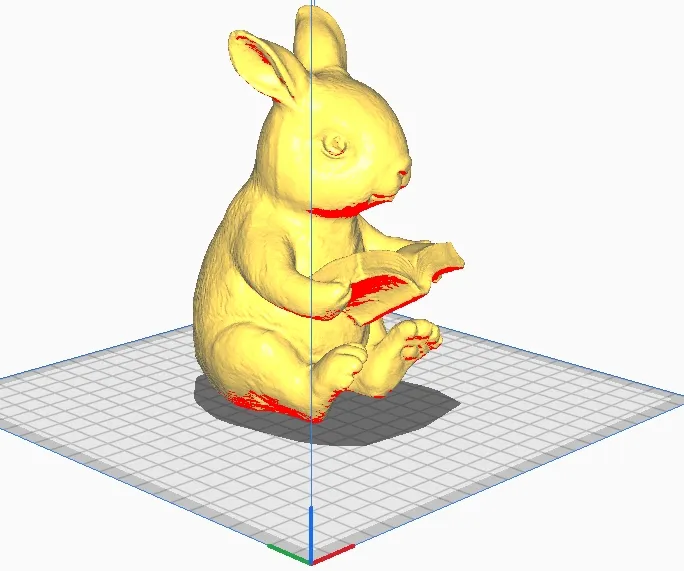 Cute reading bunny Lizard scan by Stefan666 | Download free STL model ...