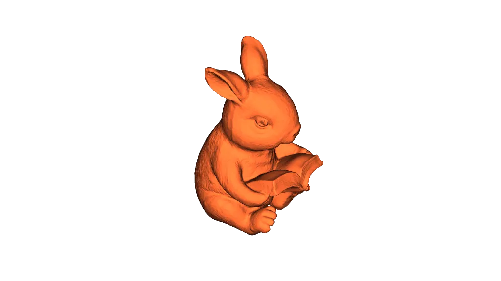 Cute reading bunny Lizard scan by Stefan666 | Download free STL model ...