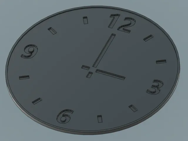 Analog clock coaster