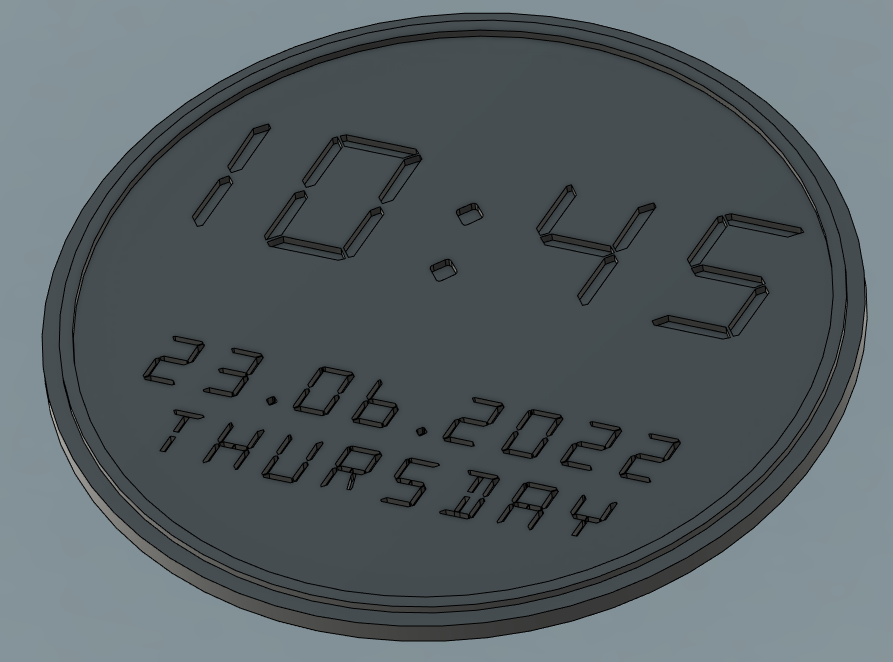 Digital clock coaster