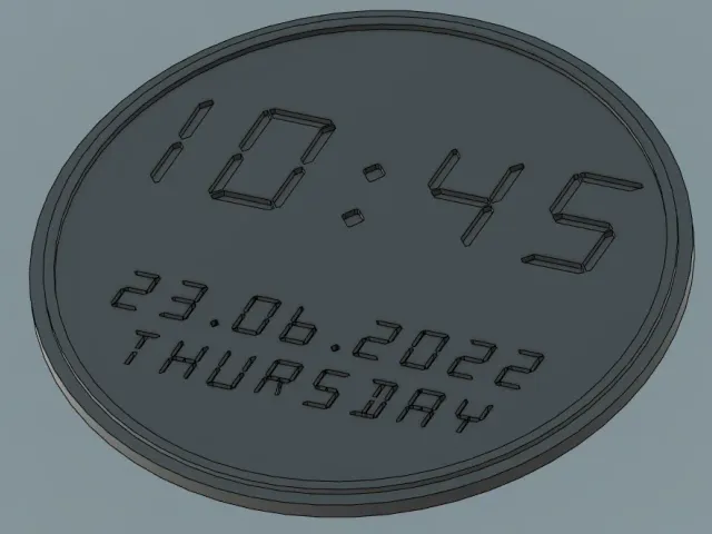 Digital clock coaster
